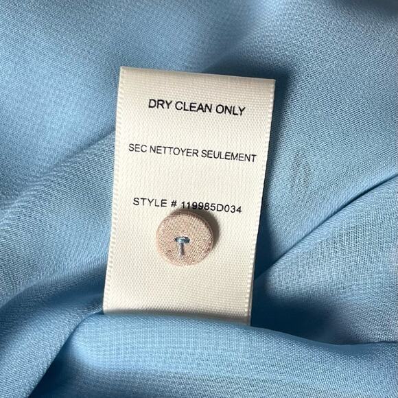 Rebecca Taylor Daniella Blue Floral Silk Dress size 10 - Picture 13 of 15